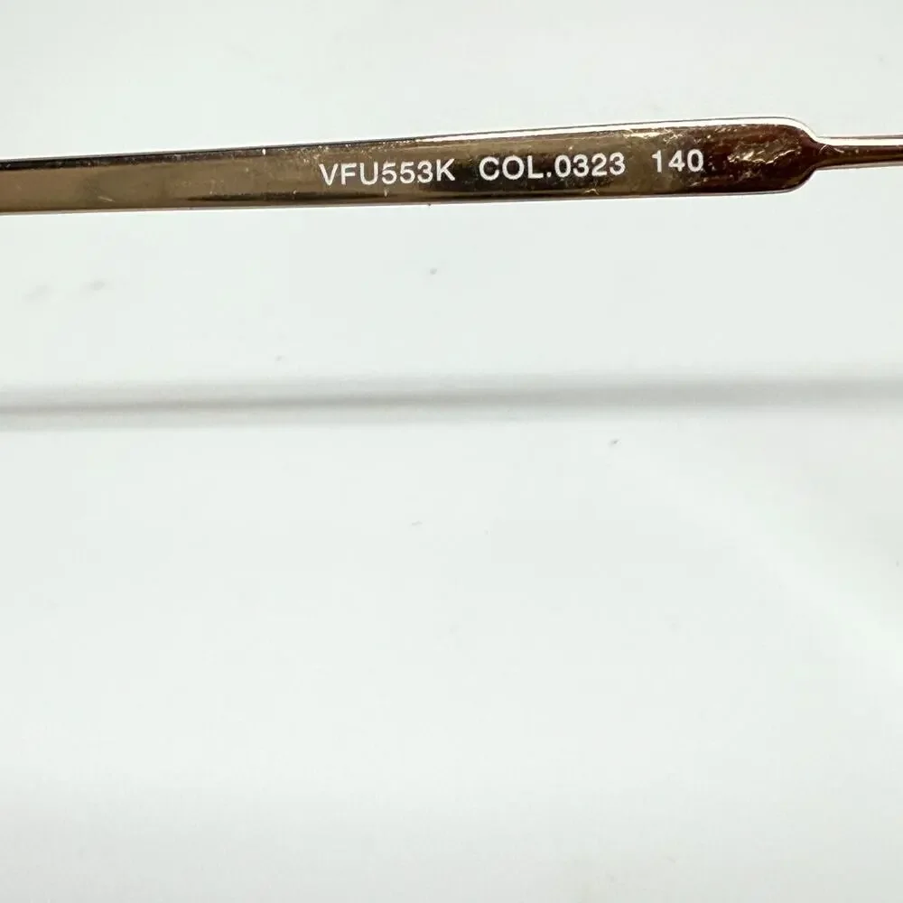 Furla Eyeglasses, Frames Only, VFU553K 0323, 53-16-140,‎ Metal, Pink/Gold H18107